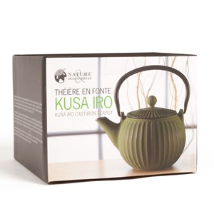 Théière Kusa Iro en fonte verte