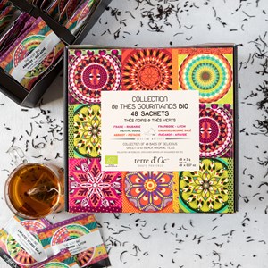 Coffret de 48 mousselines de thés bio