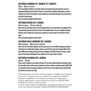 Coffret 4 cafés bio du monde