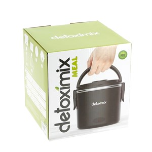 Lunch box chauffant noir DETOXIMIX MEAL