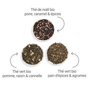 Trio de thés de Noël