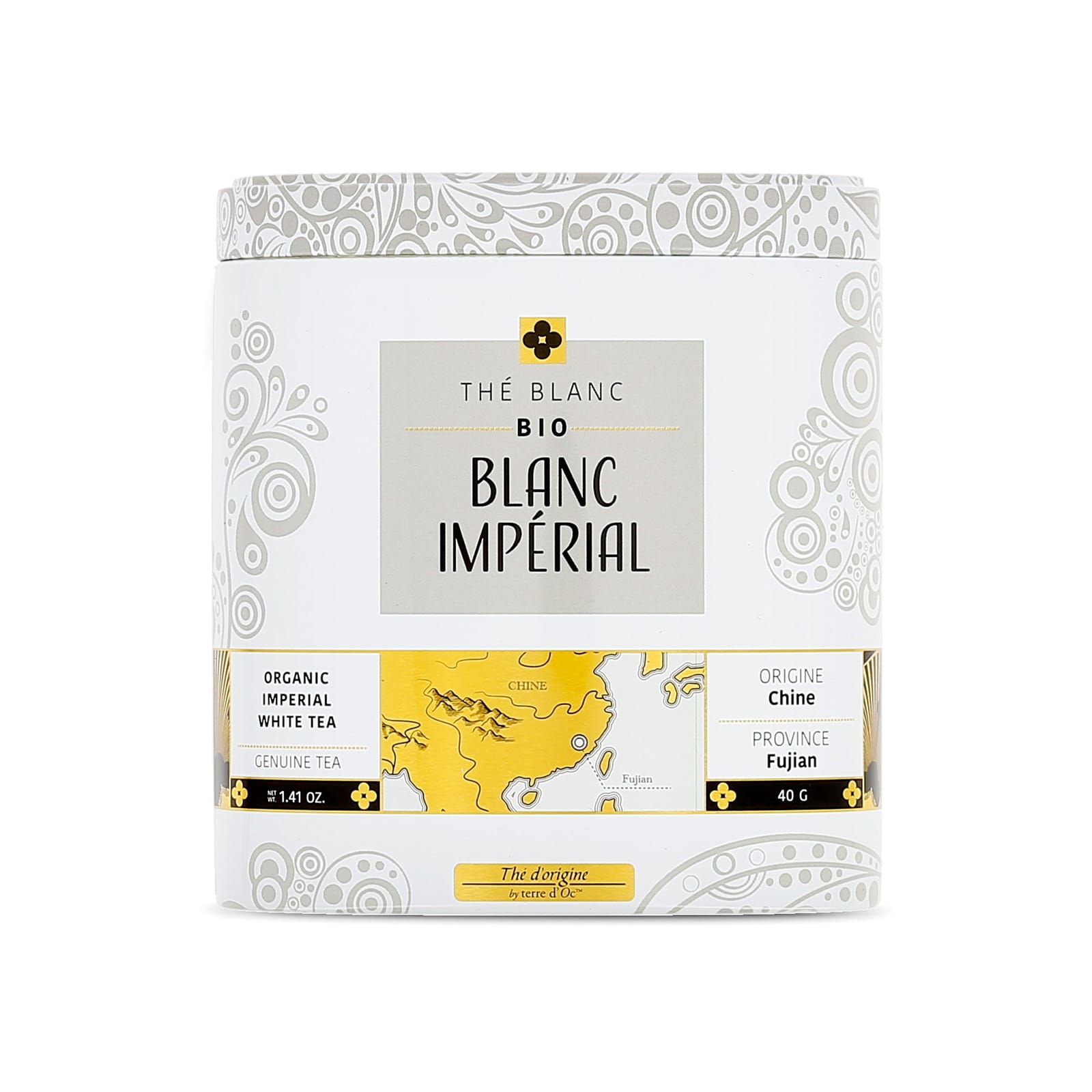 Thé blanc bio blanc Imperial : Boîte Métal