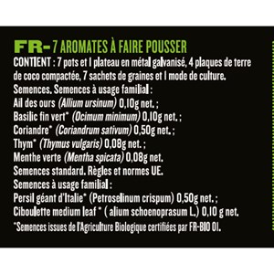 Plateau de 7 aromates à cultiver