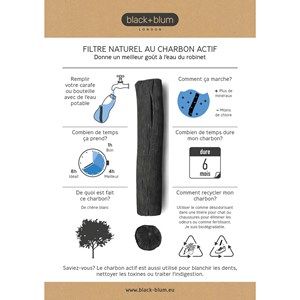 Gourde filtrante Eau Good Noir