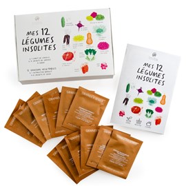Coffret graines 12 légumes insolites
