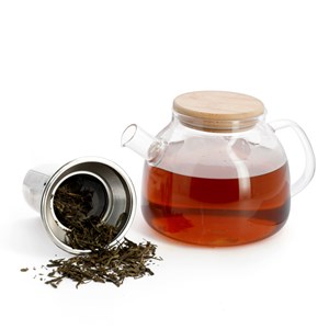 Théière en verre avec filtre acier inoxydable Megura