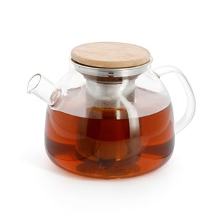 Théière en verre avec filtre acier inoxydable Megura