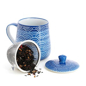 Tasse en céramique bleue