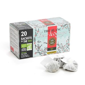 Infusettes thé blanc bio fleur d'oranger