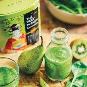 Thé vert bio Sencha et poudre Matcha