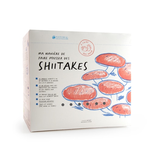 Shiitake Lentinus edodes : Kit de culture de champignons pour débutant Sac  de culture facile. -  France