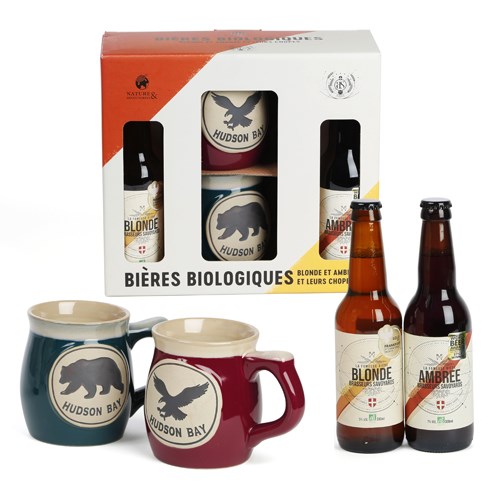 Nature & Découvertes - Coffret bières bio et chopes