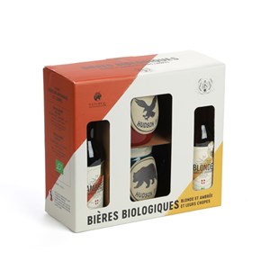 Coffret bières bio et chopes