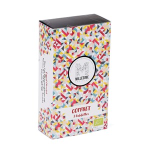 Coffret 3 tablettes de chocolat bio