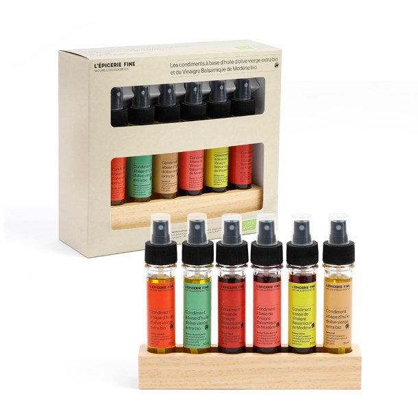 Nature & Découvertes - 6 sprays huile & vinaigre aromatisés bio