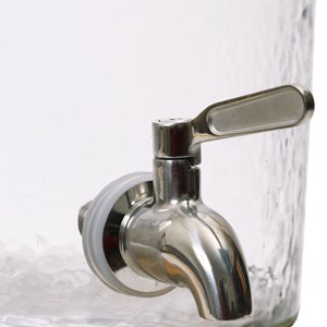 Fontaine à boisson en verre et manguier