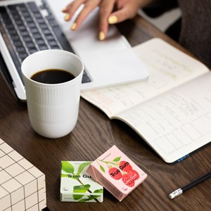 Chewing-gum framboise