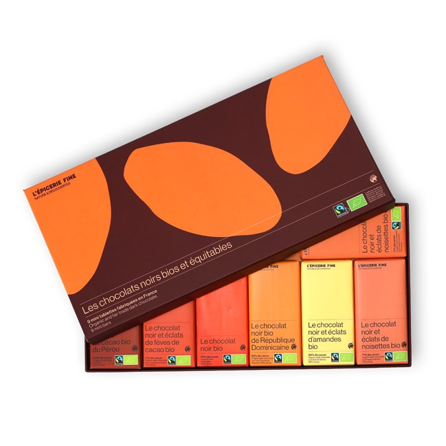 Nature & Découvertes - Coffret mini tablettes chocolat noir bio