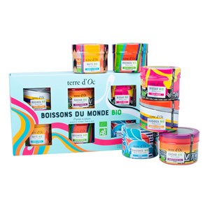 Coffret 6 boissons du monde bio