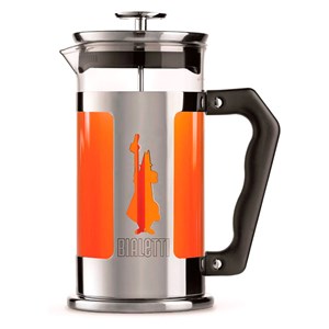 Cafetière à piston verre et inox
