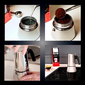 Cafetière à induction en inox