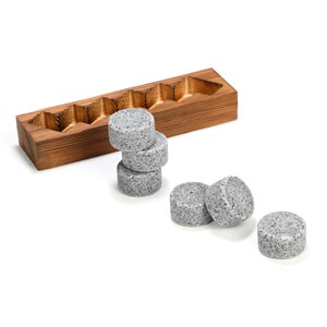 Coffret 6 glaçons en granit