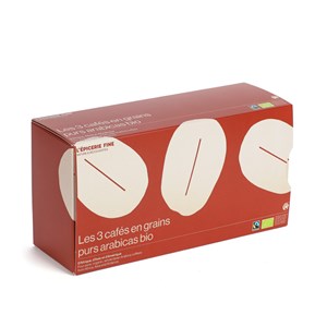 Coffret 3 cafés en grains bio