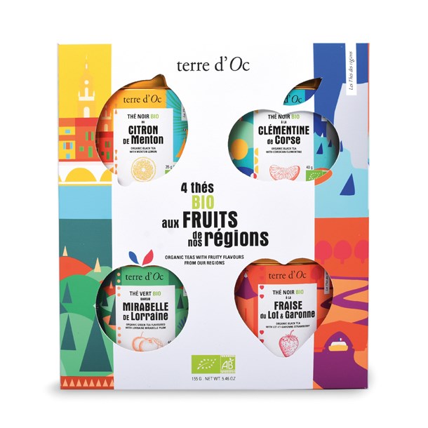 Nature & Découvertes - Coffret 4 thés bio fruits des régions