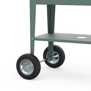 Potager surélevé à roulettes Vert