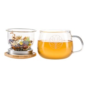 Tisanière Angelica verre et bambou