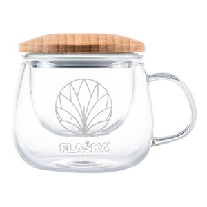 Tisanière Angelica verre et bambou