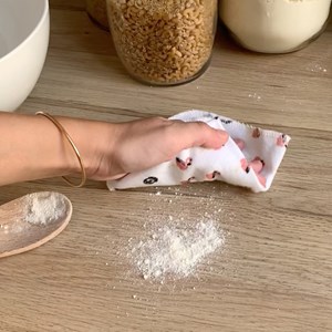 5 essuie-tout lavables coton bio