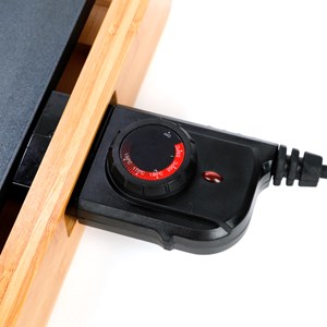 Plancha électrique support en bambou