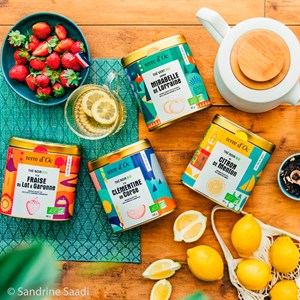 Thé noir bio fraise du Lot & Garonne