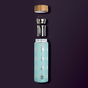 Bouteille verre double paroi avec filtre