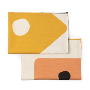 Torchon coton et lin Yosemite Noir