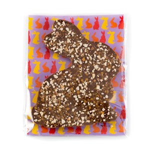 Lapin chocolat lait amandes caramel bio