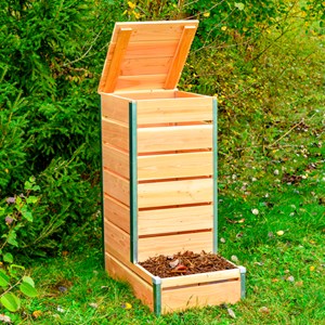 Composteur à accès direct en bois Petit modèle