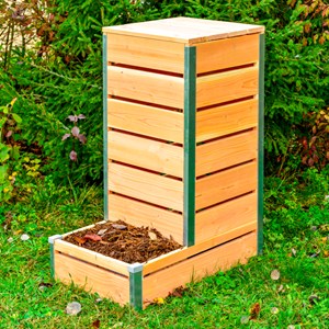 Composteur à accès direct en bois Petit modèle