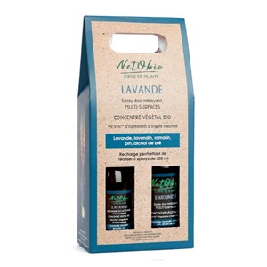 Coffret spray éco-nettoyant lavande