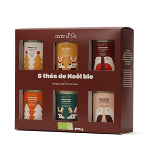 Coffret 6 thés de Noël bio