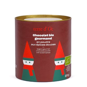 Chocolat en poudre bio aux épices douces