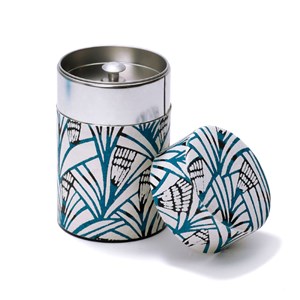 Boîte à thé métal et papier Washi 100g