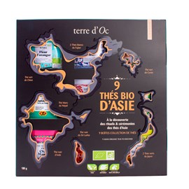 Coffret 9 thés bio d'Asie