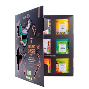 Coffret 9 thés bio d'Asie