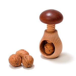 Casse-noix champignon en bois
