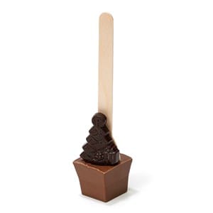 Cuillère en chocolat noir