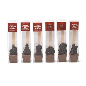 Cuillère en chocolat noir