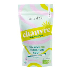 Infusion bio chanvre CBD Nuit magique