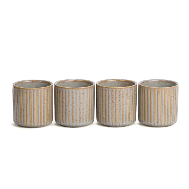 Nature & Découvertes - Coffret 4 tasses Tiao beiges